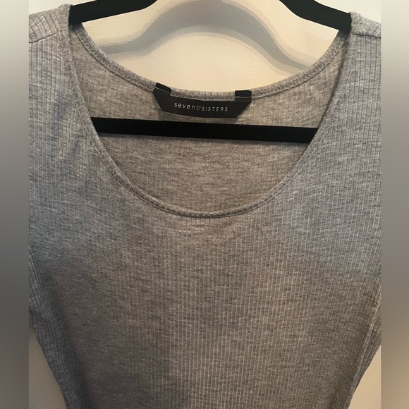 Grey bodycon long-sleeved wrap dress | M | Seven Sisters | From M Boutique - Picture 2 of 4